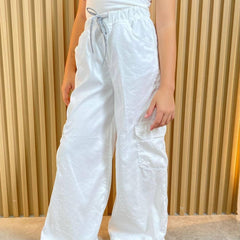 Pantalón Cargo Blanco Estilo