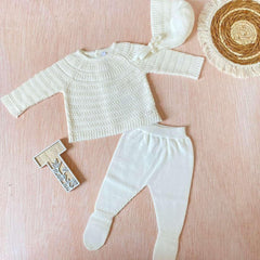 Primer Dia Tricot Unisex Blanco Martin Aranda