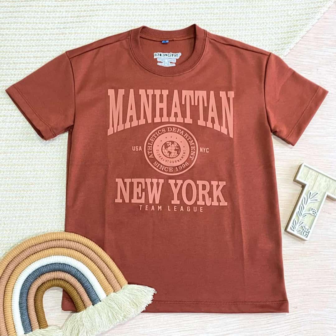 Camiseta Overzise Estampado Manhattan