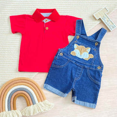 Conjunto Overol Denim Zorro