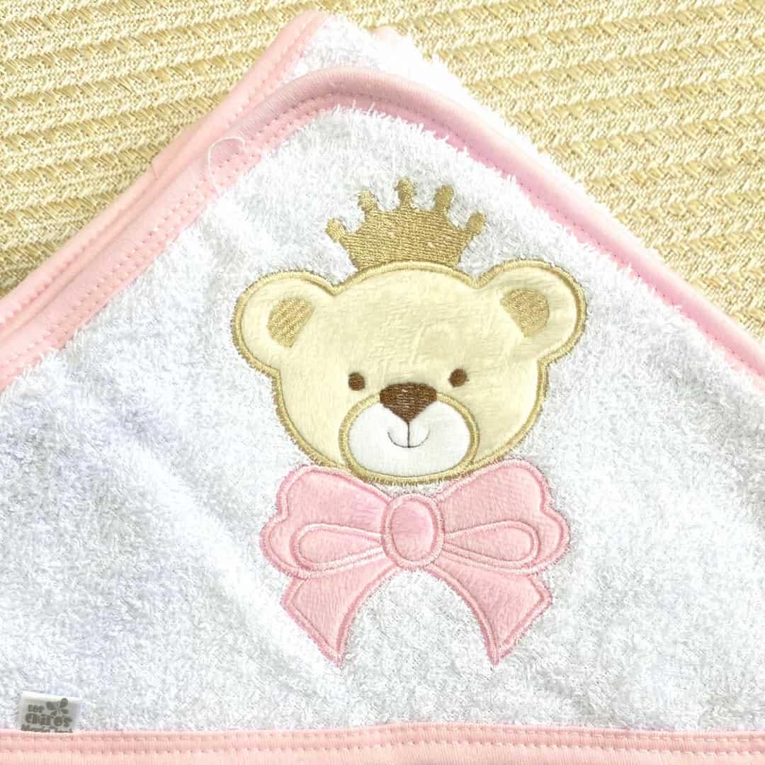 Toalla Con Capota y Babita Oso