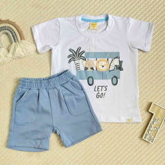 Conjunto Para Bebé Niño Bermuda Safari