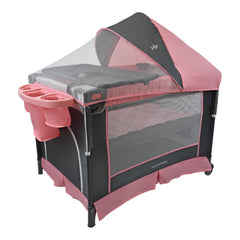 Corral Colecho Silver Rosa Happy Baby