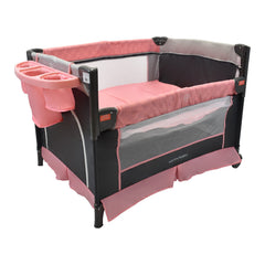 Corral Colecho Silver Rosa Happy Baby