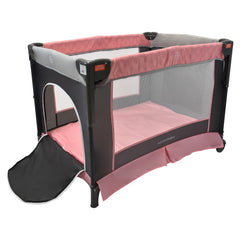Corral Colecho Silver Rosa Happy Baby