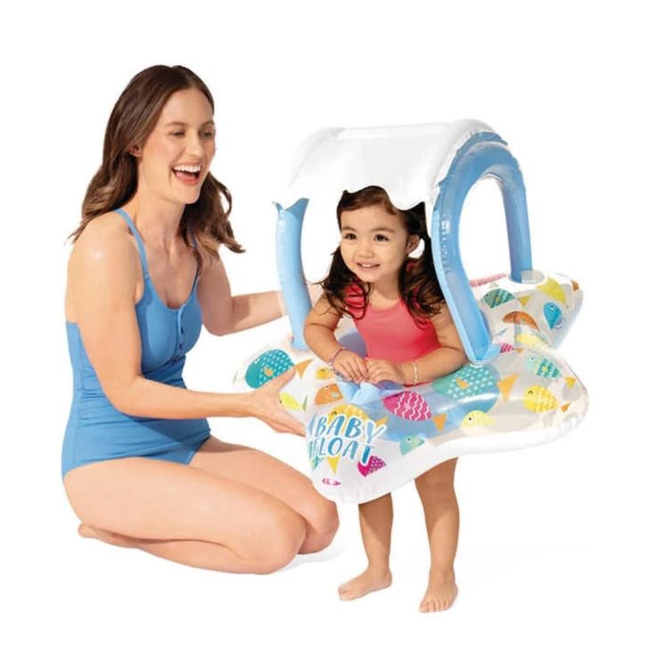 Flotador Inflable Con Techo Peces BEBE
