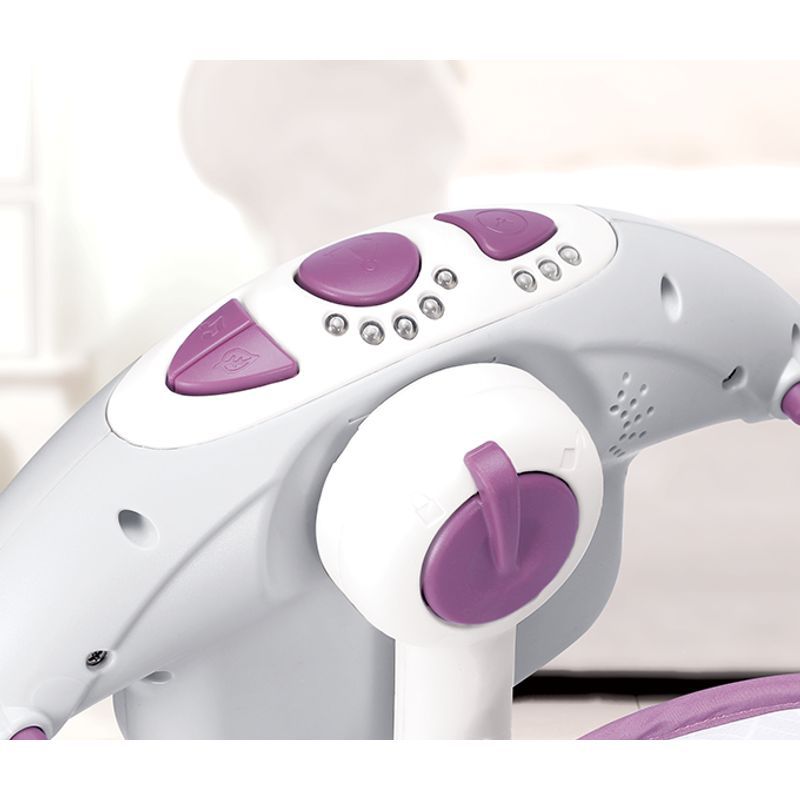 Columpio Eléctrico Deluxe Portátil Elefante Lila musical