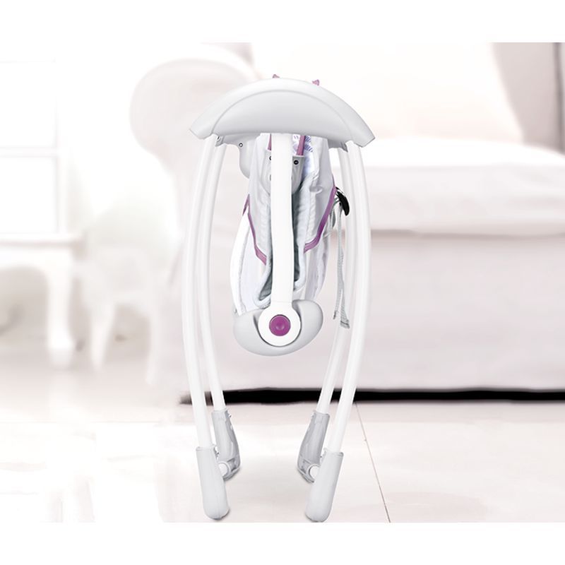 Columpio Eléctrico Deluxe Portátil Elefante Lila plegable