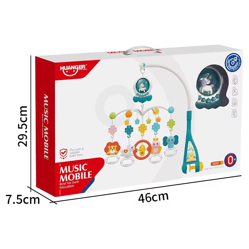 Movil Musical Animales Unicornio MEDIDAS EMPAQUE 