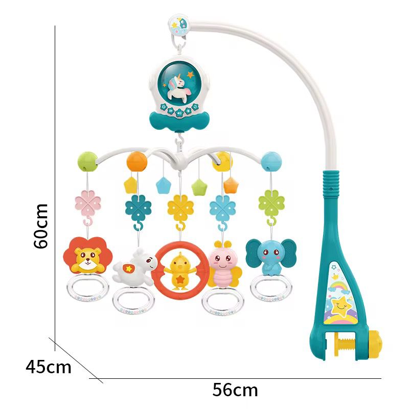 Movil Musical Animales Unicornio MEDIDAS