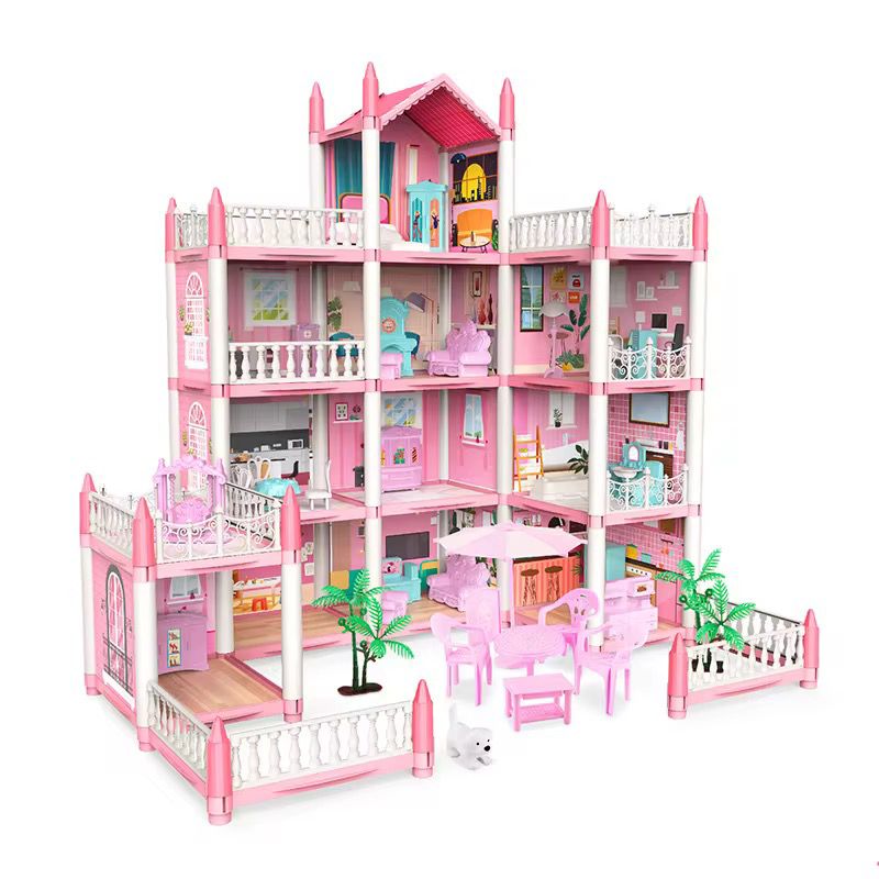 Casa de Princesas Armable Rosa