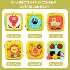 Cubo Didáctico Musical EstimulacionFUNCIONES