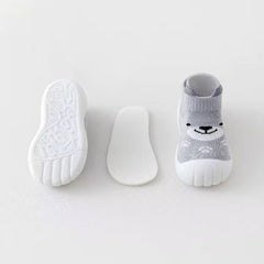 Media Con Suela Estampado Oso