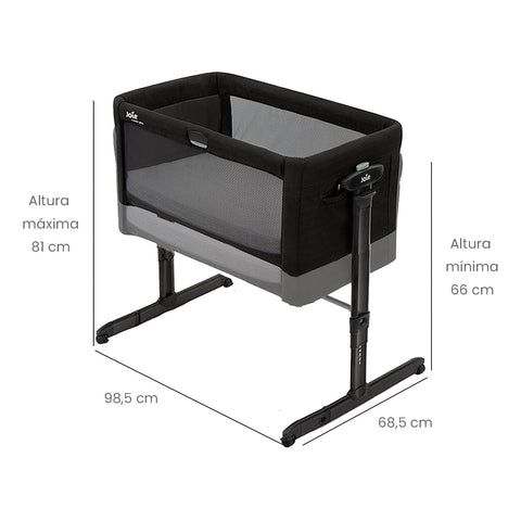 Cuna Colecho Roomie Glide Bedside Crib Shale Joie™