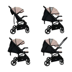 Coche Paseador Reversible Xani Rosa Happy Baby