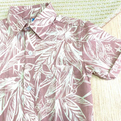 Camisa Bolsillo Estampado Rosa Bolsillo