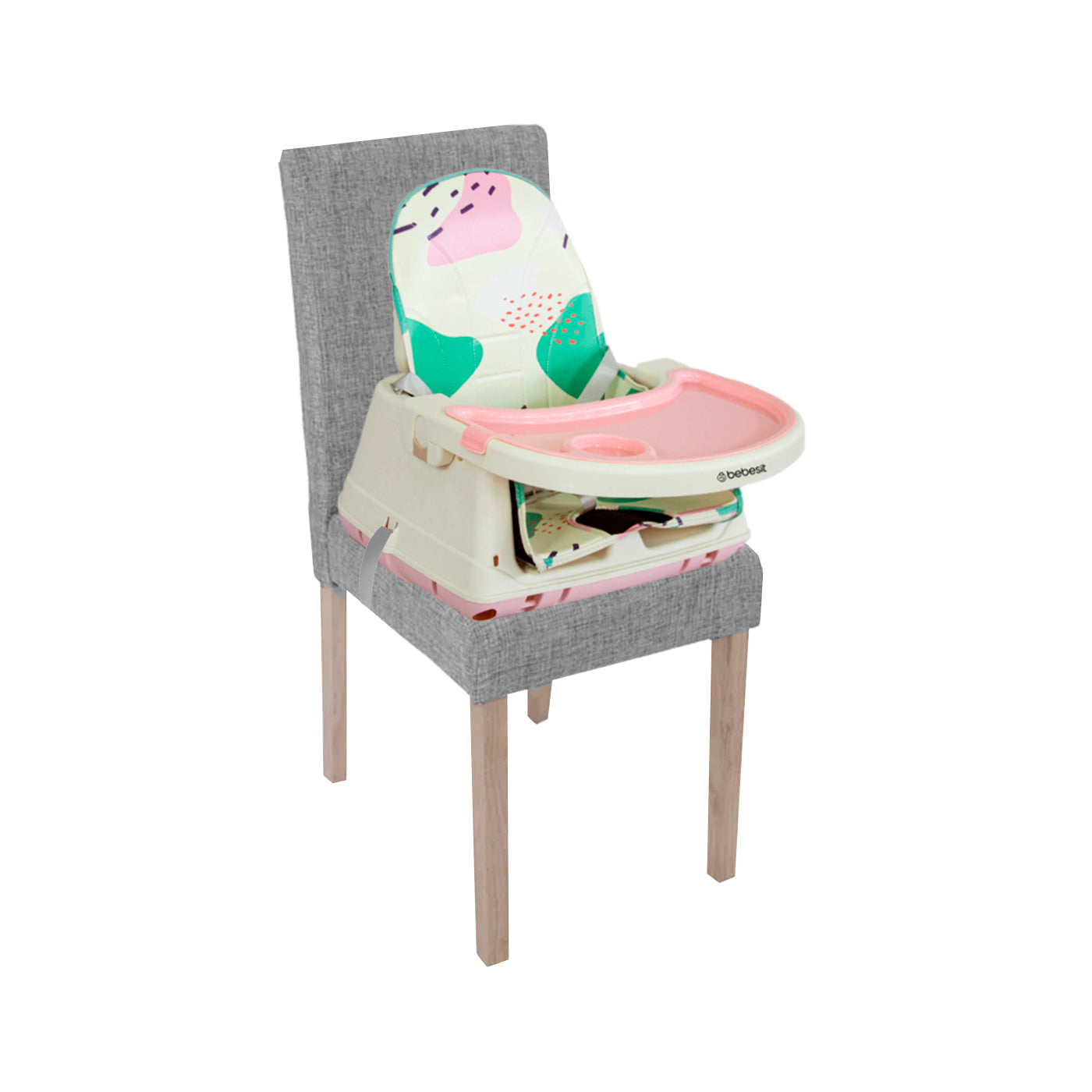 Silla Comedor 3 en 1 Smart Rosa Bebesit