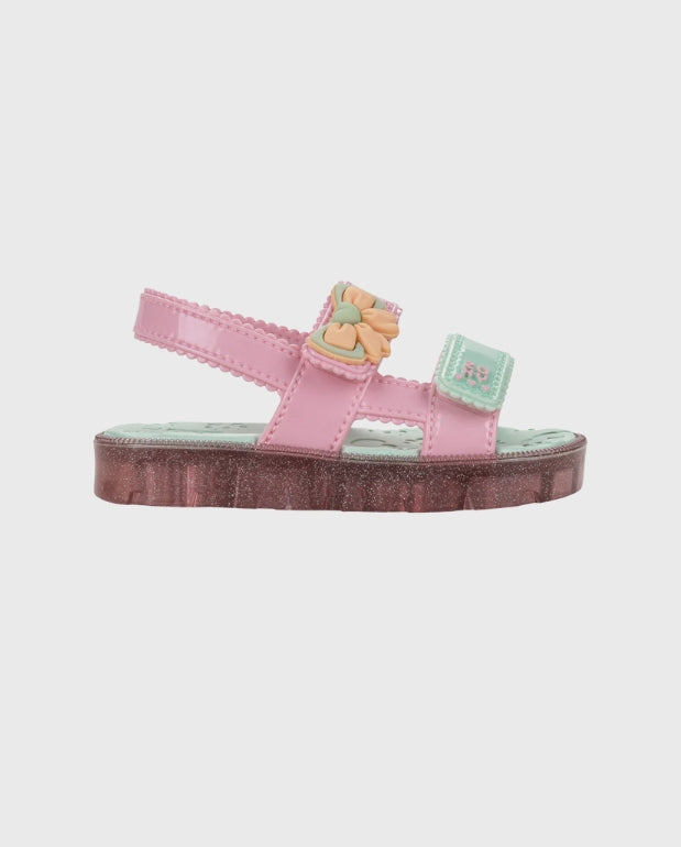 Sandalias Zaxynina Fofinha Rosa Menta Diseño