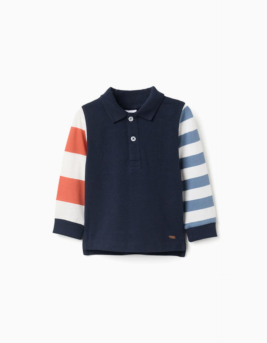Polo Manga Larga Algodón Combinado Zippy