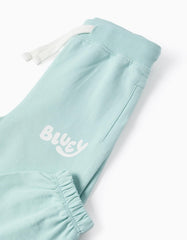 Detalle gráfico Bluey & Bingo sudadera niños blanco