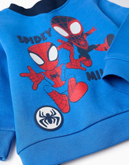 Conjunto Saco Spidey Friends Azul Zippy detalle