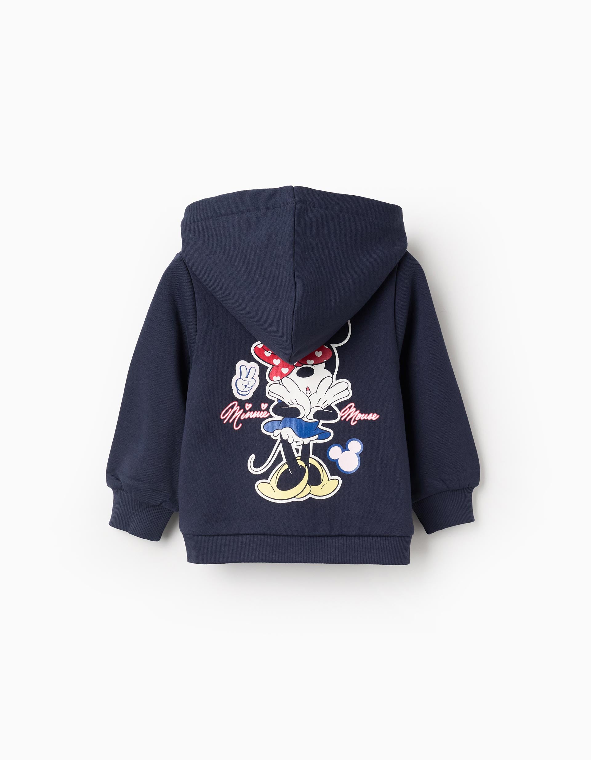 Saco bebé azul marino Minnie Mouse con capucha