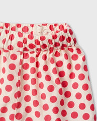 Conjunto Short Puntos Rojo Bebe Zippy Detalle