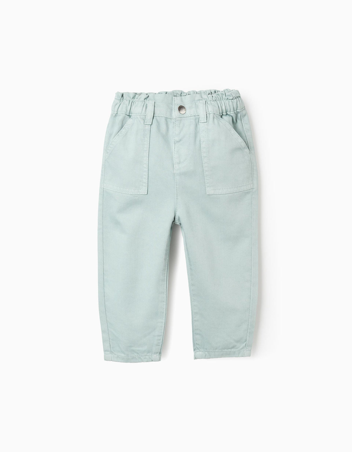 Pantalón Resortado Bebé Niña Verde Zippy