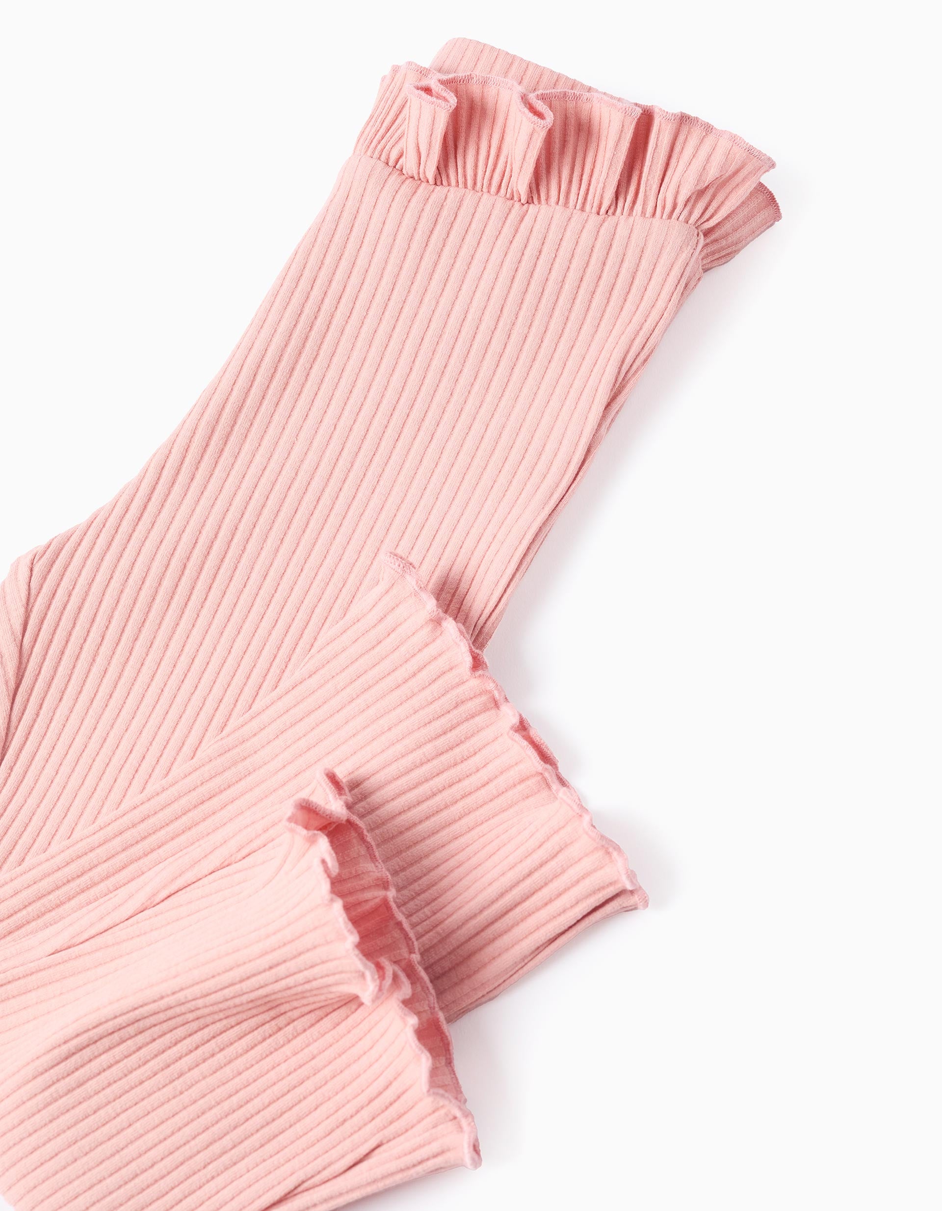 Pantalón Acanalado Bebé Niña Rosa Pastel Zippy modelo