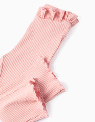 Pantalón Acanalado Bebé Niña Rosa Pastel Zippy modelo