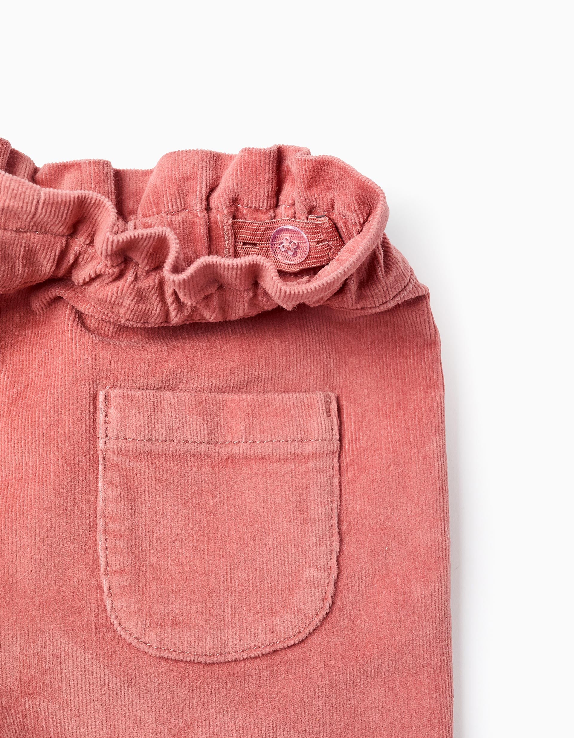 Vista posterior completa del pantalón de pana