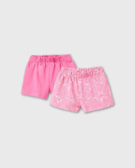 Set 2 Short Conchas Rosa Zippy