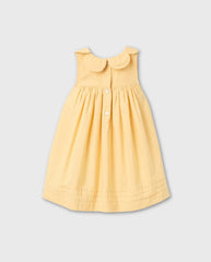 Vestido Cuello Volantes Amarillo Zippy Verano