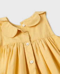 Vestido Cuello Volantes Amarillo Zippy Diseño