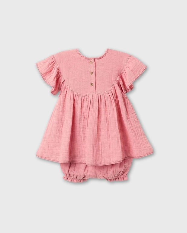 Vestido Con Panty Flor Rosa Zippy Pink