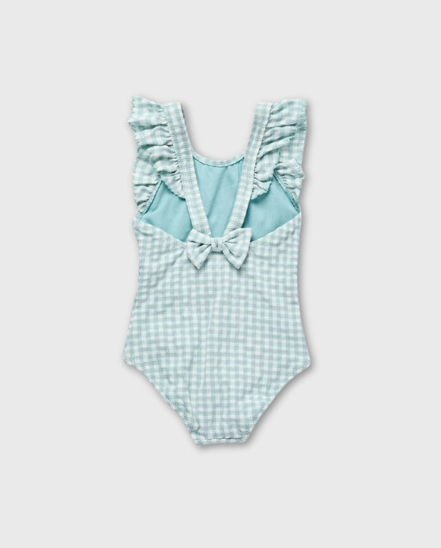 Vestido de Baño Moño Cuadros Azul Zippy Playa