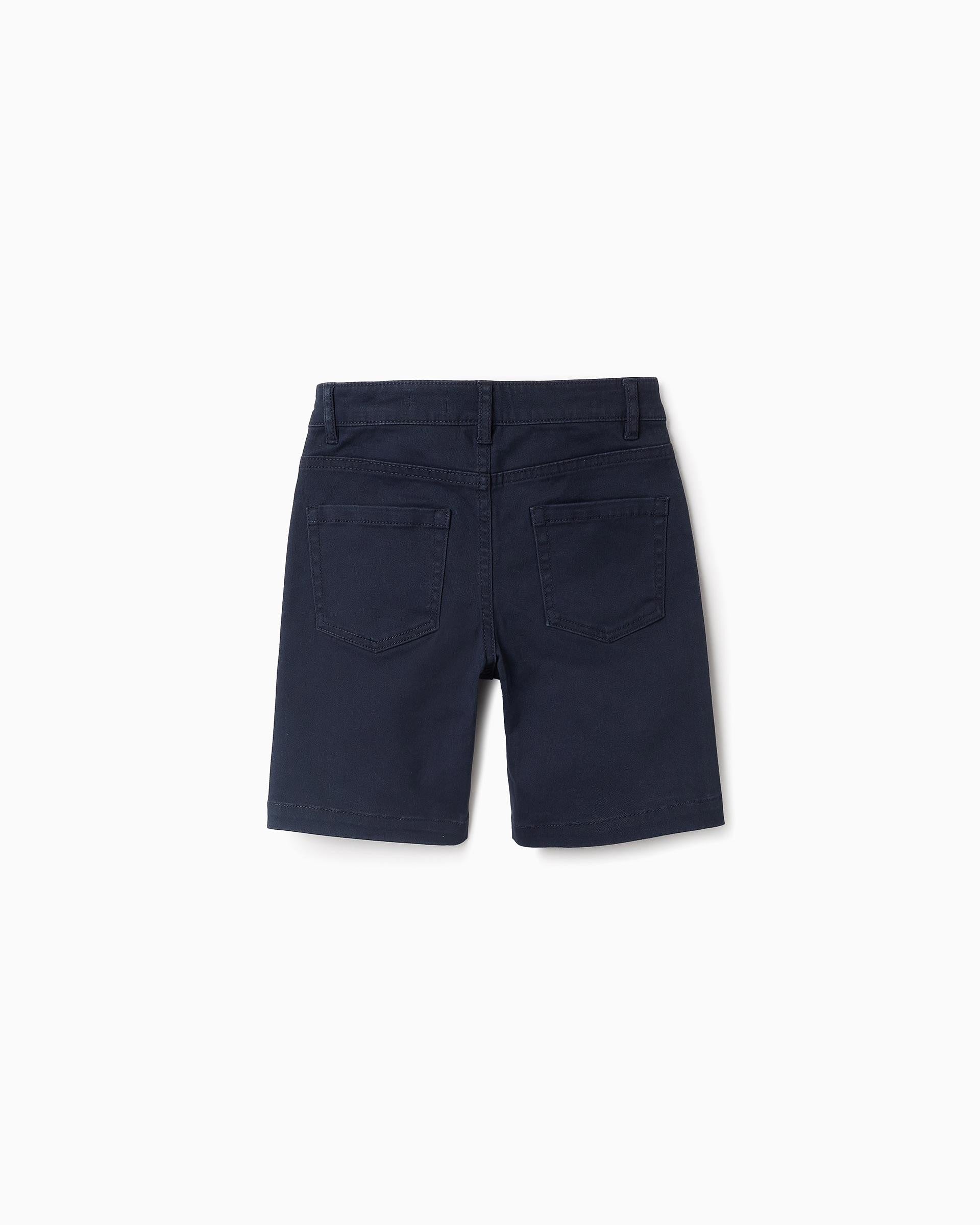 Bermuda Twill Navy Zippy estilo 