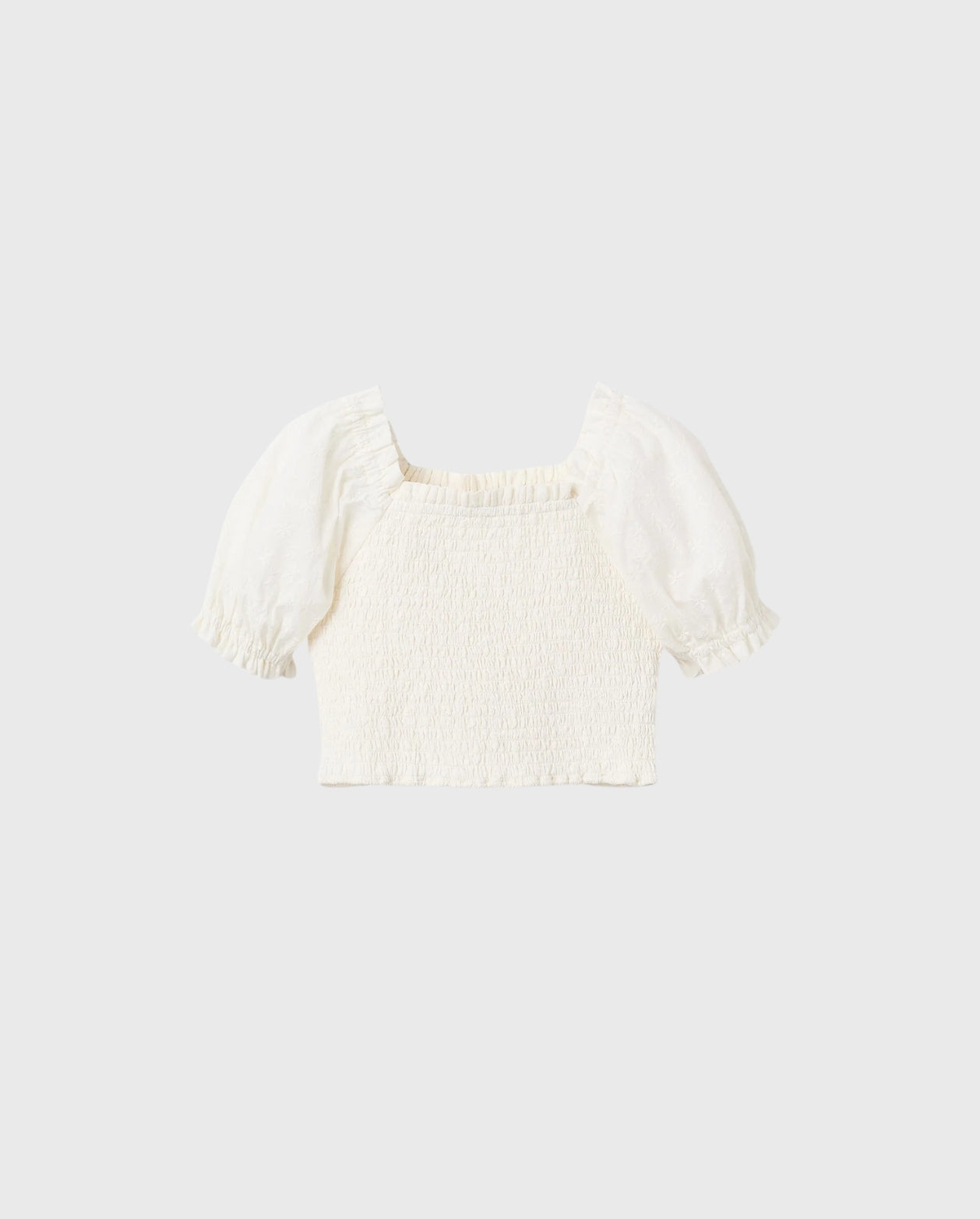 Blusa Resorte Bordado Blanco Zippy 