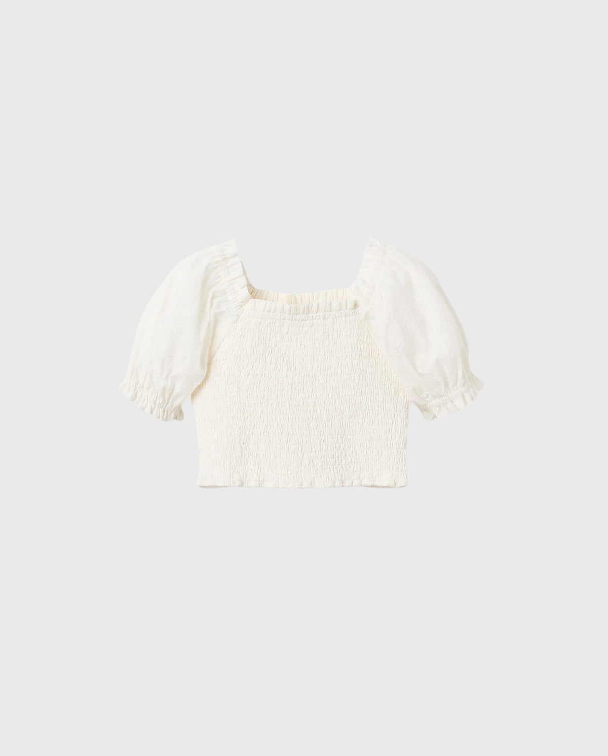 Blusa Resorte Bordado Blanco Zippy 