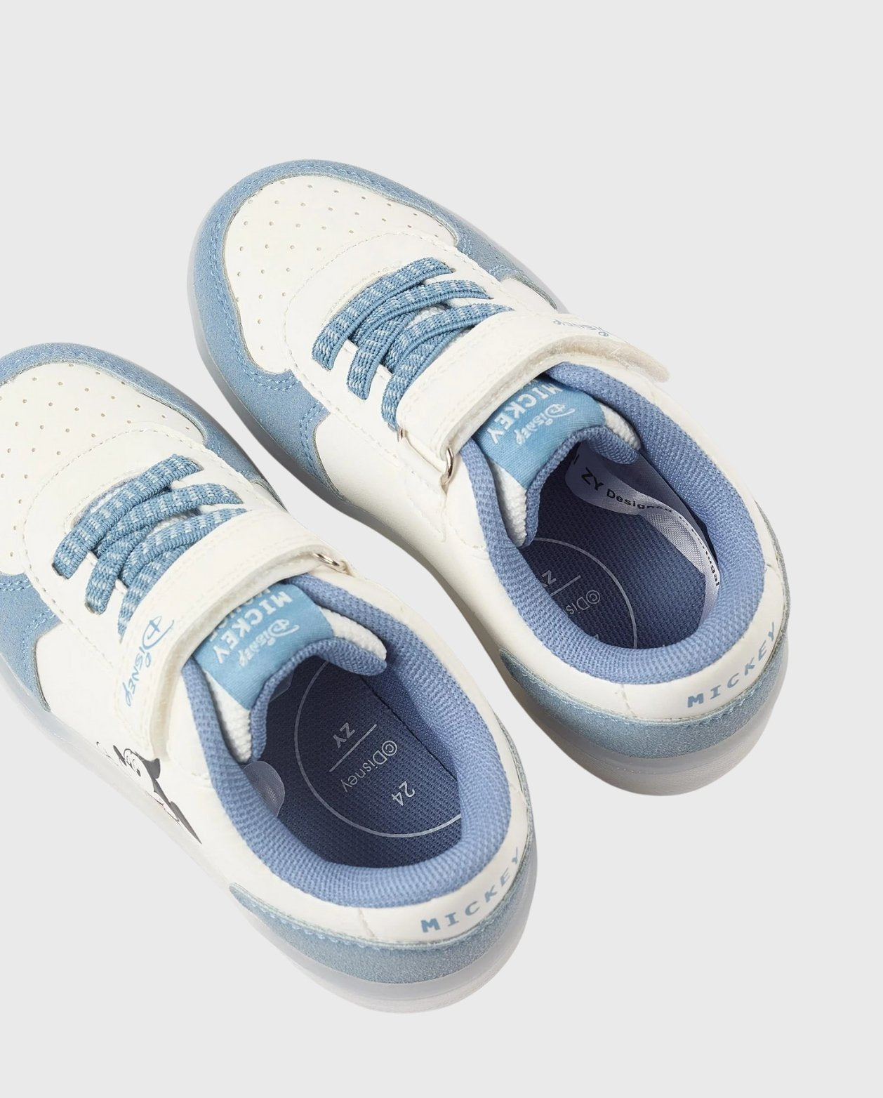 Tenis Con Luces Mickey Azul Claro Zippy® detalle