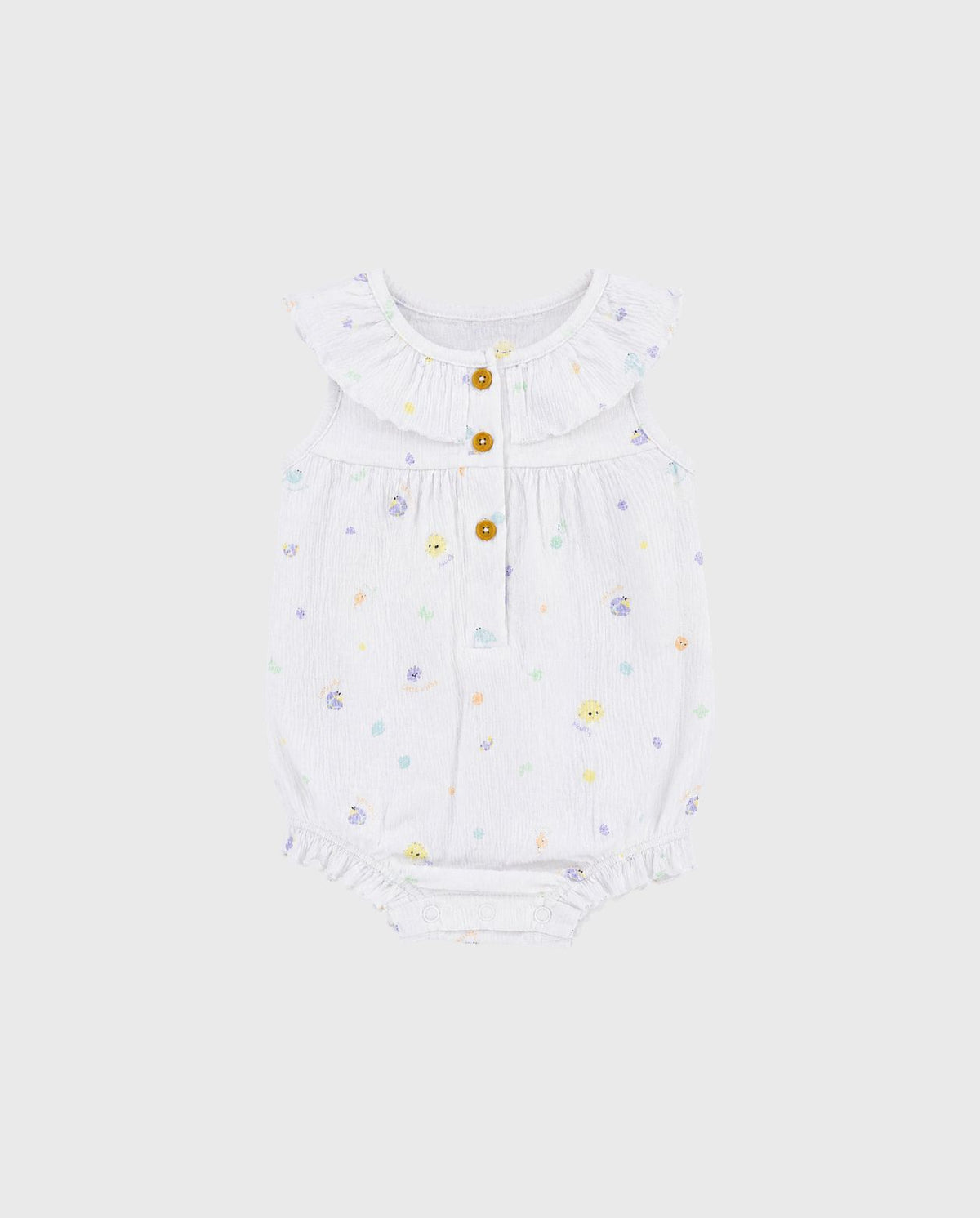 Body Cuello Estampado Cangrejo Blanco Zippy