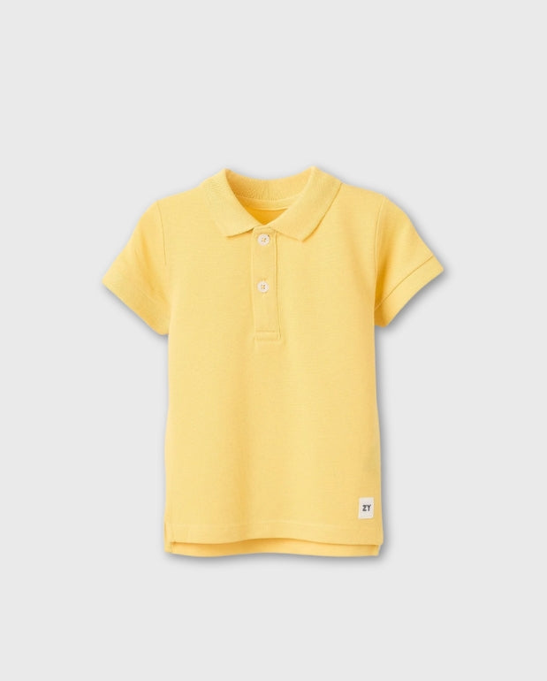 Polo Algodon Amarillo Zippy
