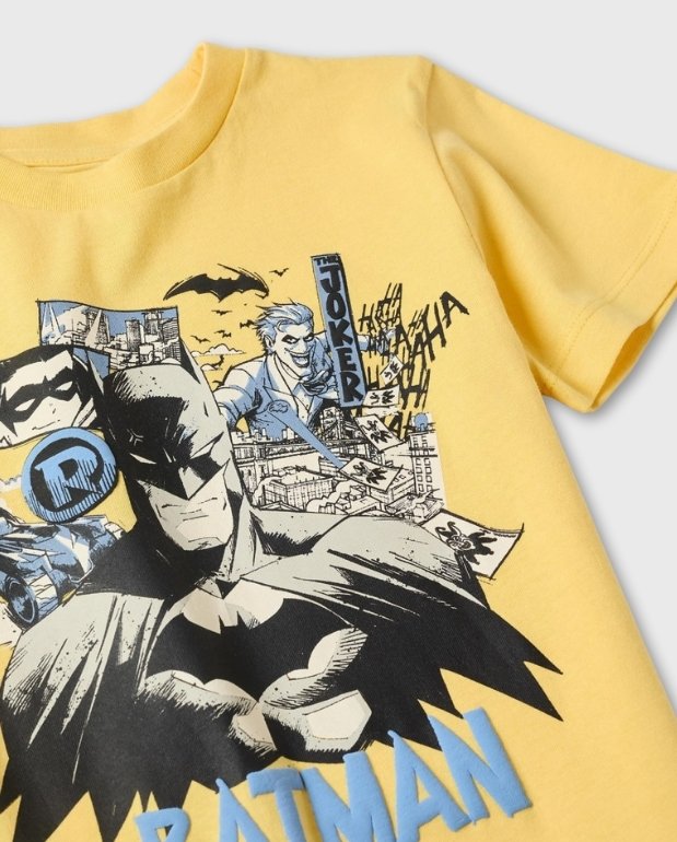 Camiseta Estampado Batman Amarillo Zippy Robin