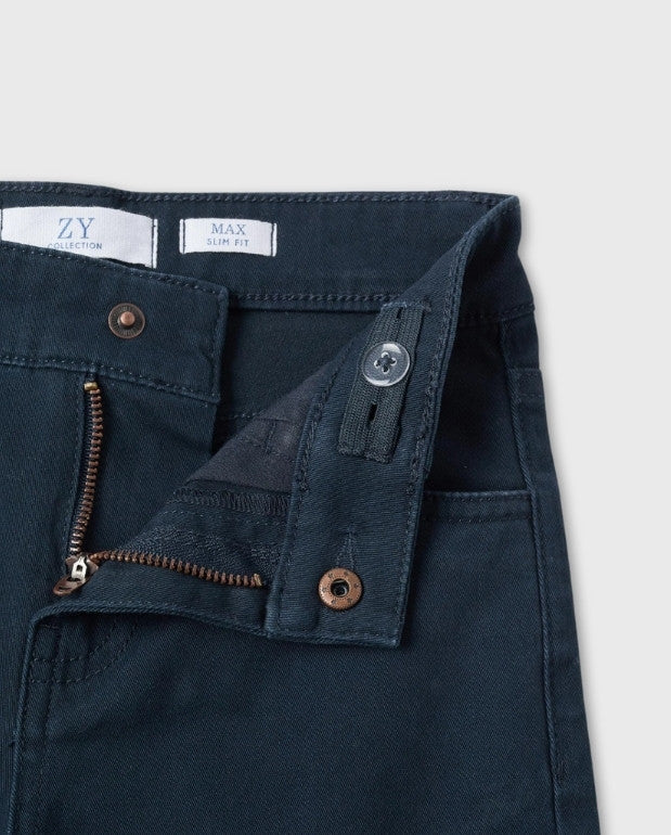 Pantalón Dril Azul Oscuro Zippy Navy