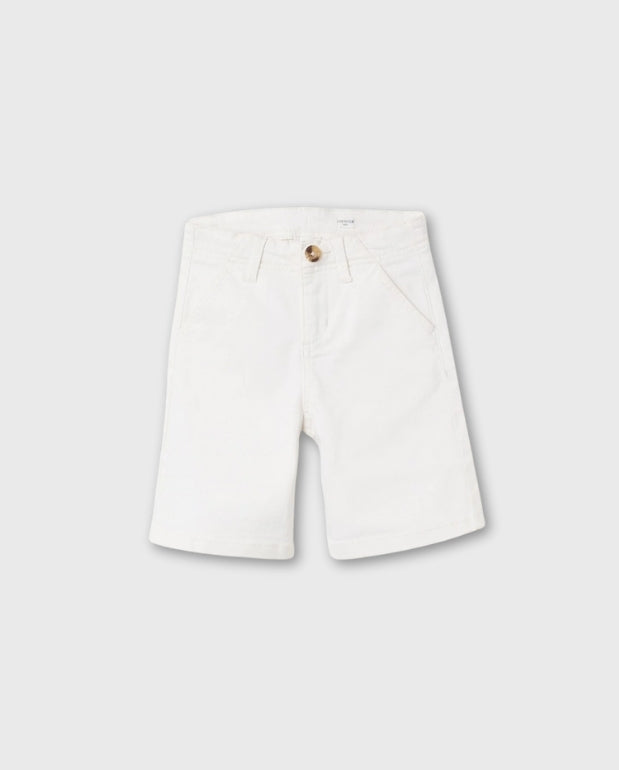 Bermuda Dril Clasica Blanco Zippy