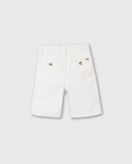 Bermuda Dril Clasica Blanco Zippy Verano