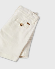 Bermuda Dril Clasica Blanco Zippy Moda