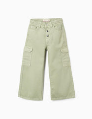 Pantalón Cargo Verde Menta Zippy