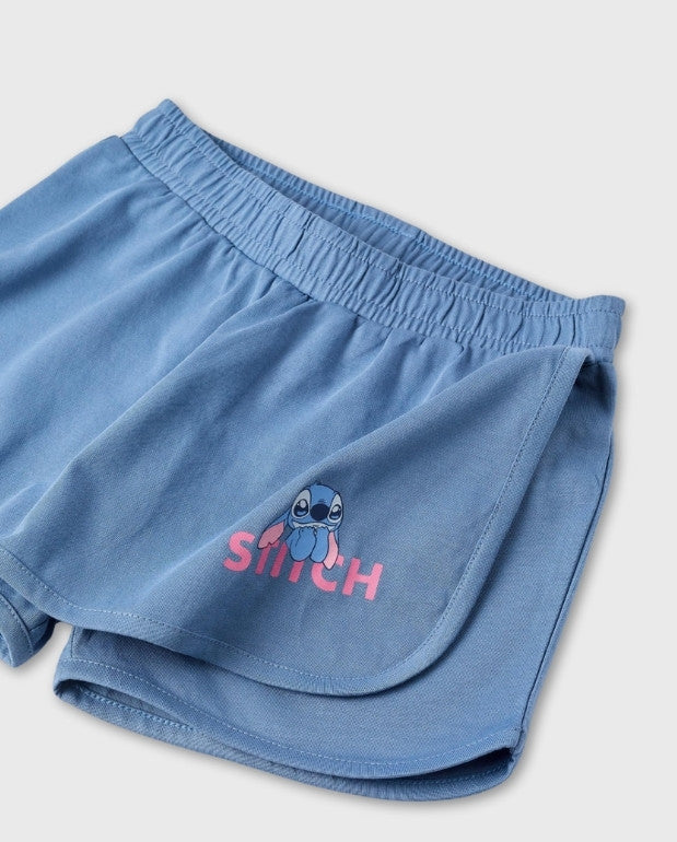 Falda Short Stitch Azul Zippy Disney