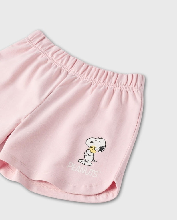 Short Snoopy Rosa Zippy Detalle